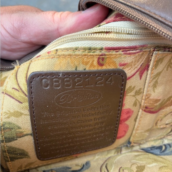 Brighton Elegant Brown Quilted Women's Bag - Picture 7 of 8